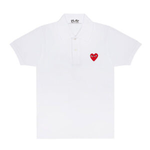 PLAY POLO EMBLEMA VERMELHO (BRANCO) - COMME DES GARÇONS